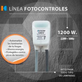 Fotocontrol Kalop 1200w Con Sensor Externo Apto Led Kl95003