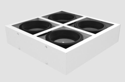 BOX PLAFON 4 LUCES CUADRADO - Imagen 2